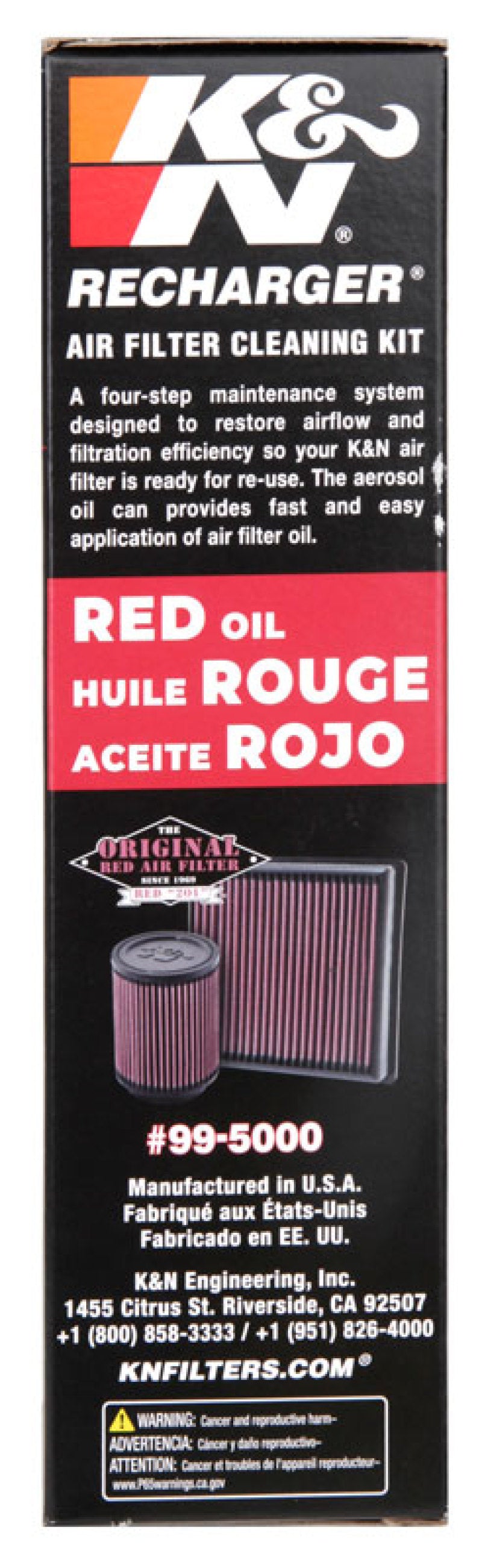 K&amp;N Aerosol Oil Recharger Service Kit - 99-5000