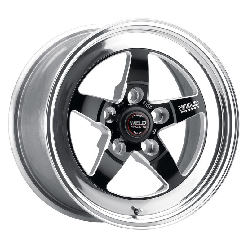 Weld S71 15x10 / 5x4.5 BP / 7.5in. BS Black Wheel (Medium Pad) - Non-Beadlock - 71MB-510A75A