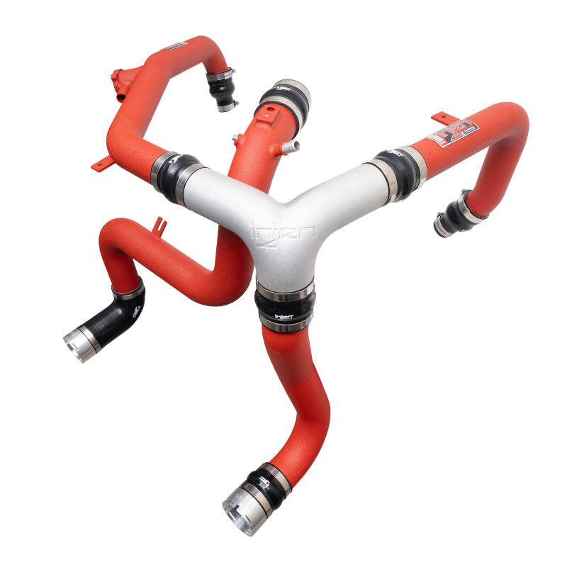 Injen 21-25 Ford Bronco 2.7L V6 (TT) EcoBoost SES Intercooler Pipes - Wrinkle Red - SES9301ICPWR