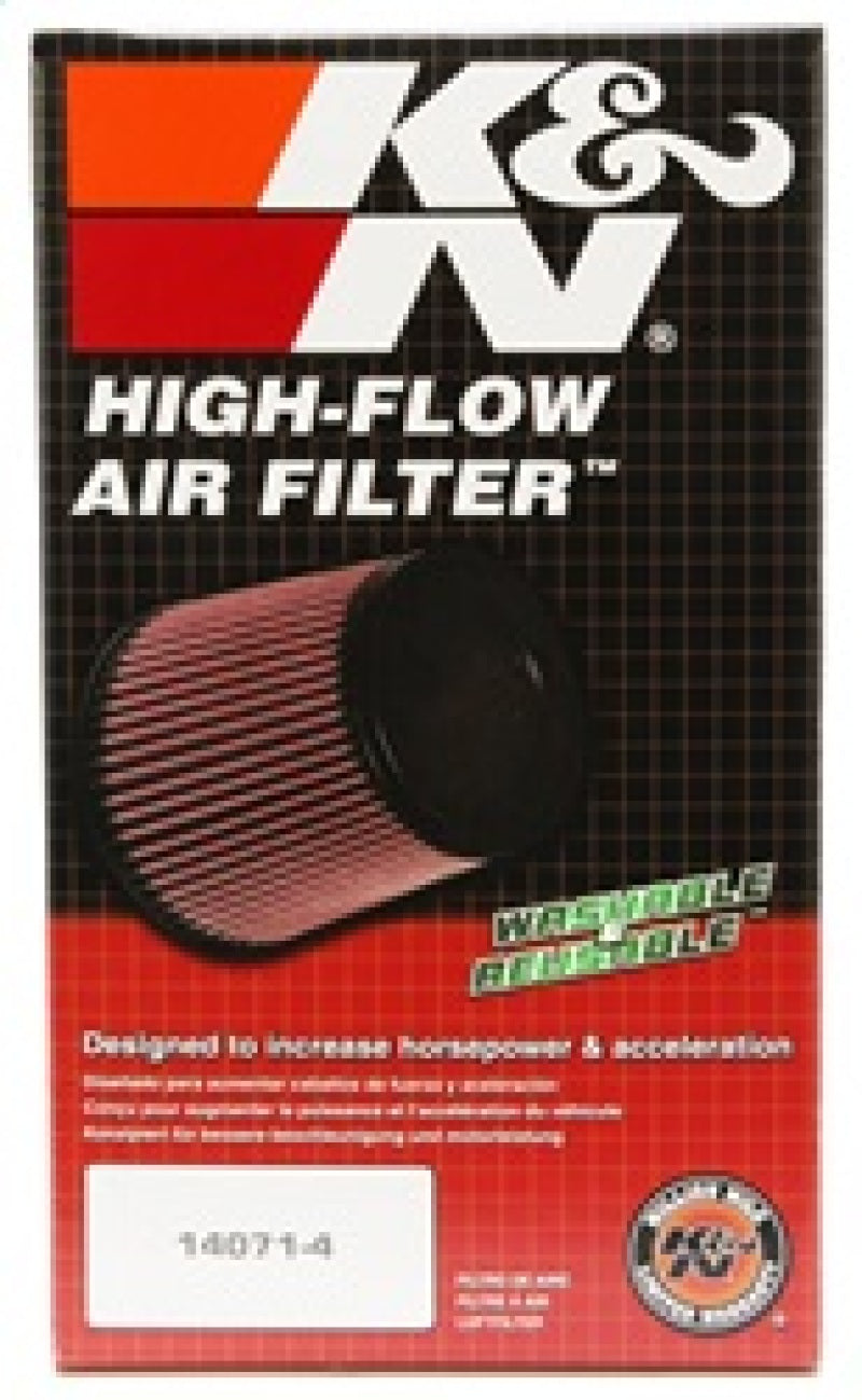 K&N Universal Clamp-On Air Filter 4-1/2in FLG / 5-7/8in B / 4-1/2in T / 8-3/8in H - RU-1008