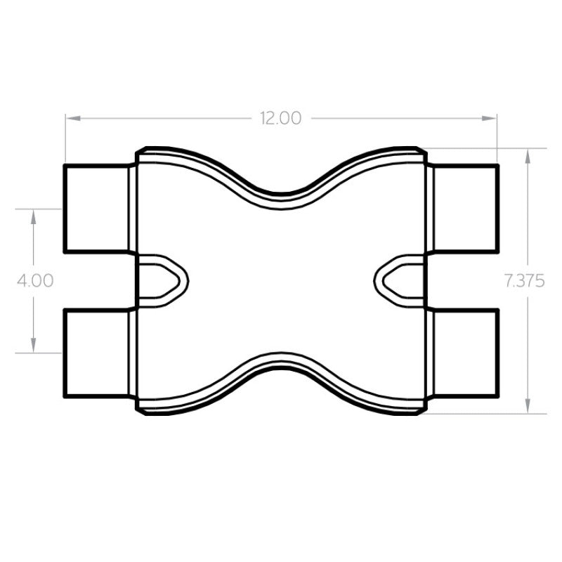 MagnaFlow Smooth Trans X 2.5/2.5 X 12 SS - 10791