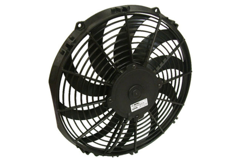 CSF 92-00 Honda Civic All-Aluminum Fan Shroud w/12in SPAL Fan - Black Finish - 2858FB