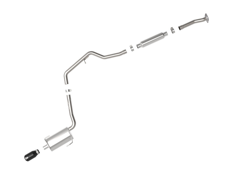 aFe POWER Takeda 12-16 Subaru Impreza 2.0L 2.5in 304SS CB Exhaust w/ Black Tips - 49-36052-B