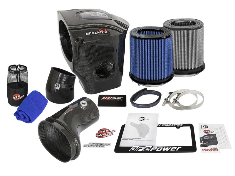 aFe Momentum GT Black Series Carbon Fiber CAIS 2017 Dodge Challenger/Charger SRT Hellcat V8-6.2L(sc) - 52-72205-CF
