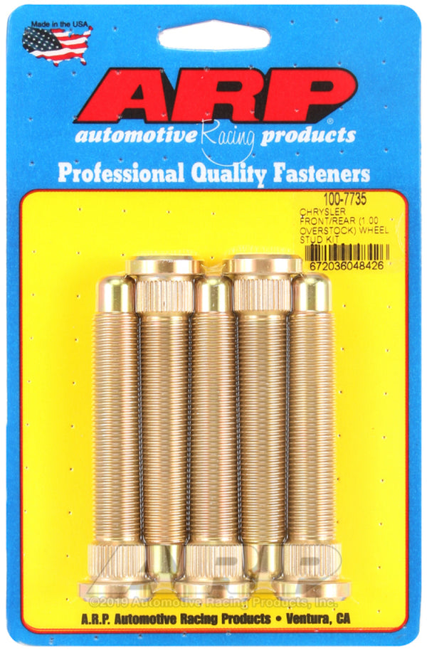 ARP Chrysler Front / Rear M14 1.000 Over Stock Wheel Stud Kit - 100-7735 by ARP