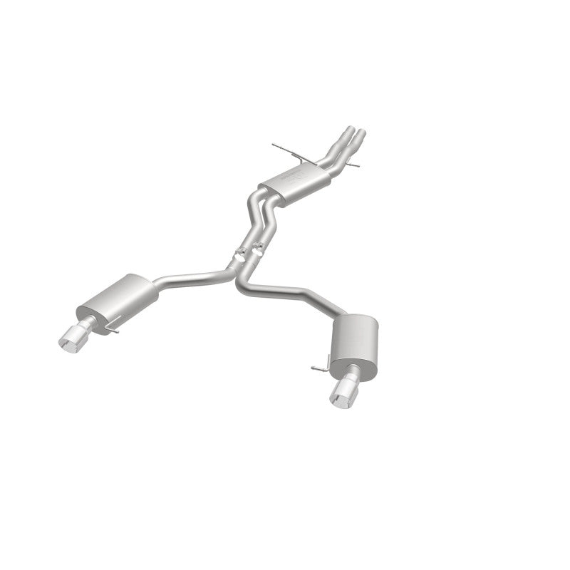 MagnaFlow Sys C/B 12-15 Audi A6 / A7 3.0L V6 SS 2.5in Dual Split Rear Ext 4in Tips - 19159