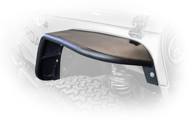 DV8 Offroad 07-18 Jeep Wrangler JK Front &amp; Rear Flat Tube Fenders - FENDB-02