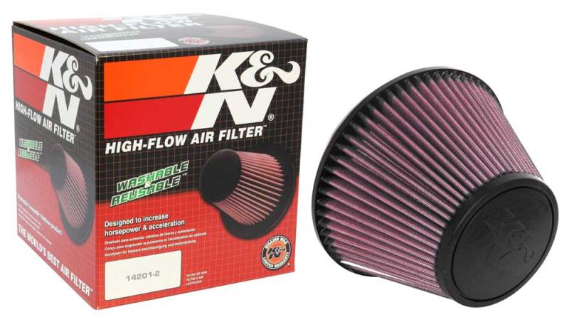 K&amp;N Universal Clamp-On Air Filter 6in FLG / 7-1/2in B / 4-1/2in T / 5in H - RU-5138
