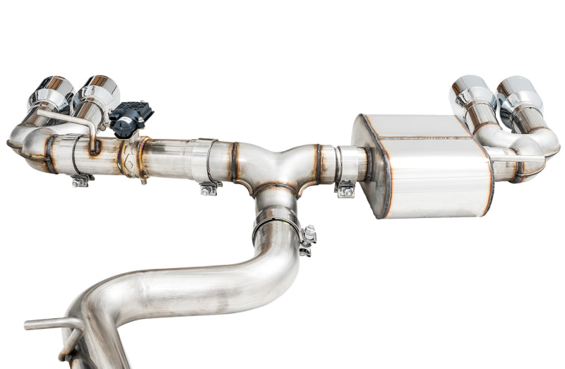 AWE Tuning Audi 8V S3 SwitchPath Exhaust w/Chrome Silver Tips 102mm - 3025-42068