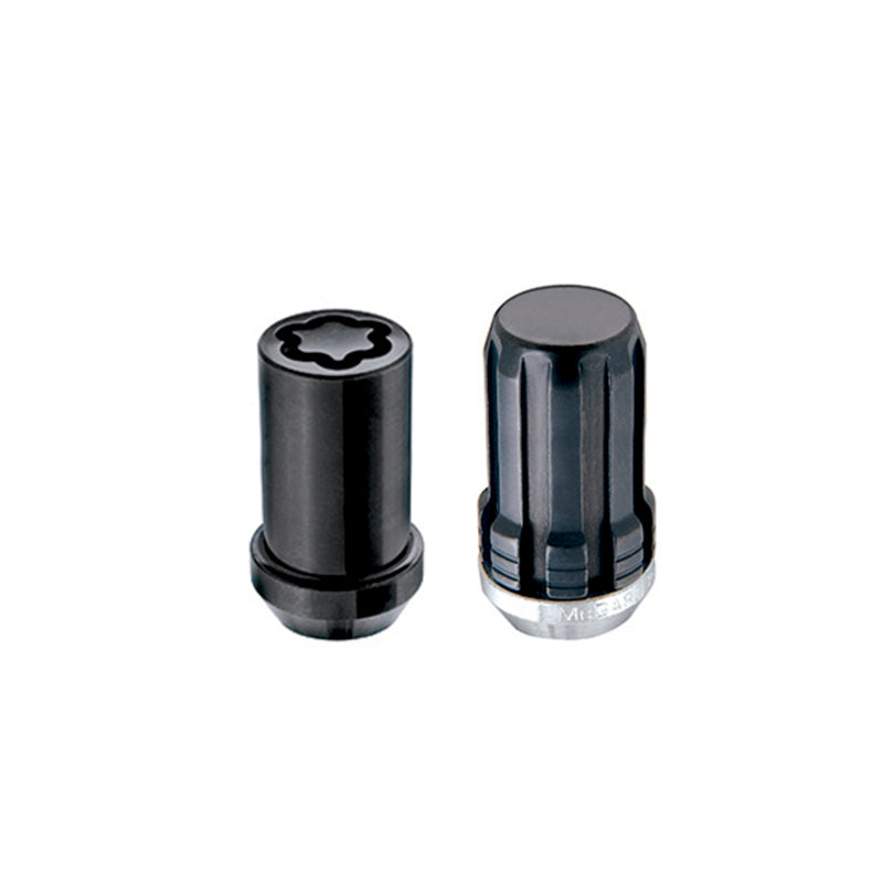 McGard SplineDrive Tuner 5 Lug Install Kit w/Locks &amp; Tool (Cone) M14X1.5 / 22mm Hex - Blk - 65515BK