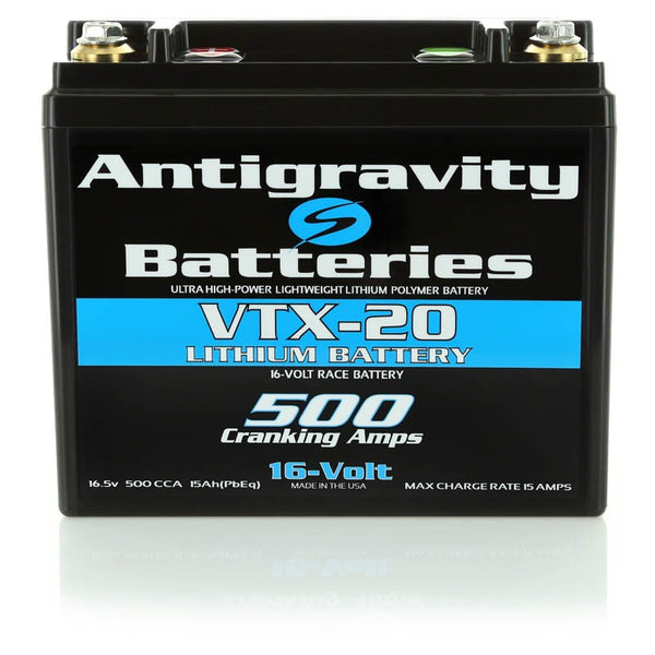 Antigravity VTX-20 Lithium 16V Battery 25 AH 500 CA Right Terminal by AntiGravity Batteries - front view