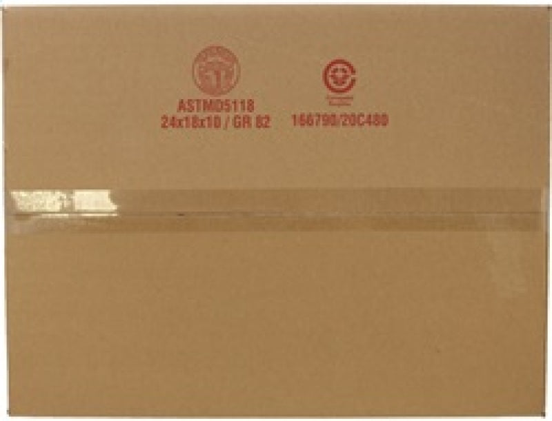 K&N Custom Racing Air Filter - Rectangular Carbon Fiber 4in Air Box w/ 2.75in Air Horn - 100-8593