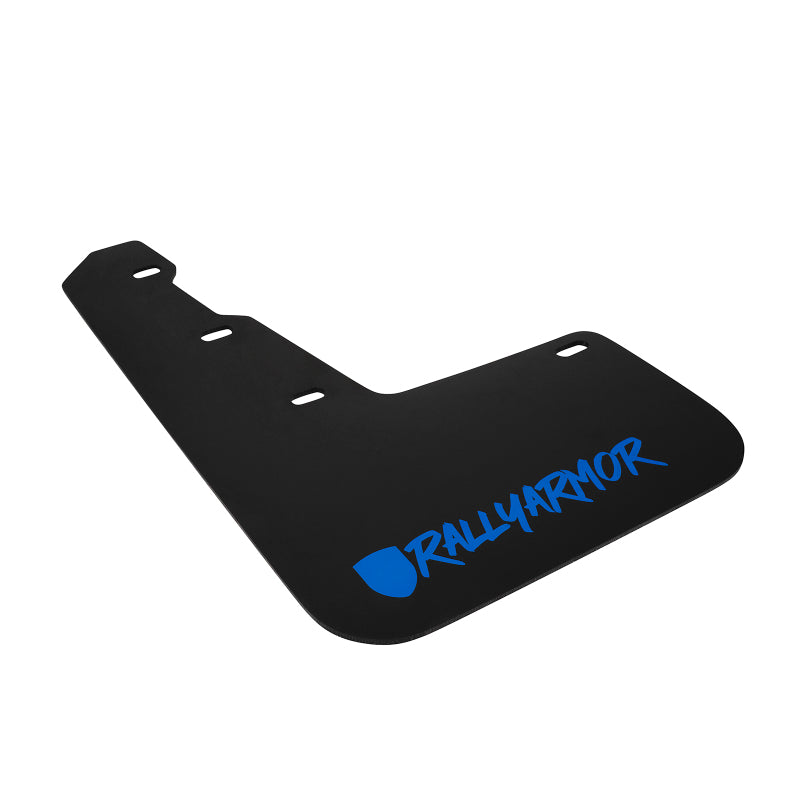 Rally Armor 15-21 Subaru WRX &amp;amp; STI Black Mud Flap Blue Altered Font Logo - MF32-UR-BLK/BL-X