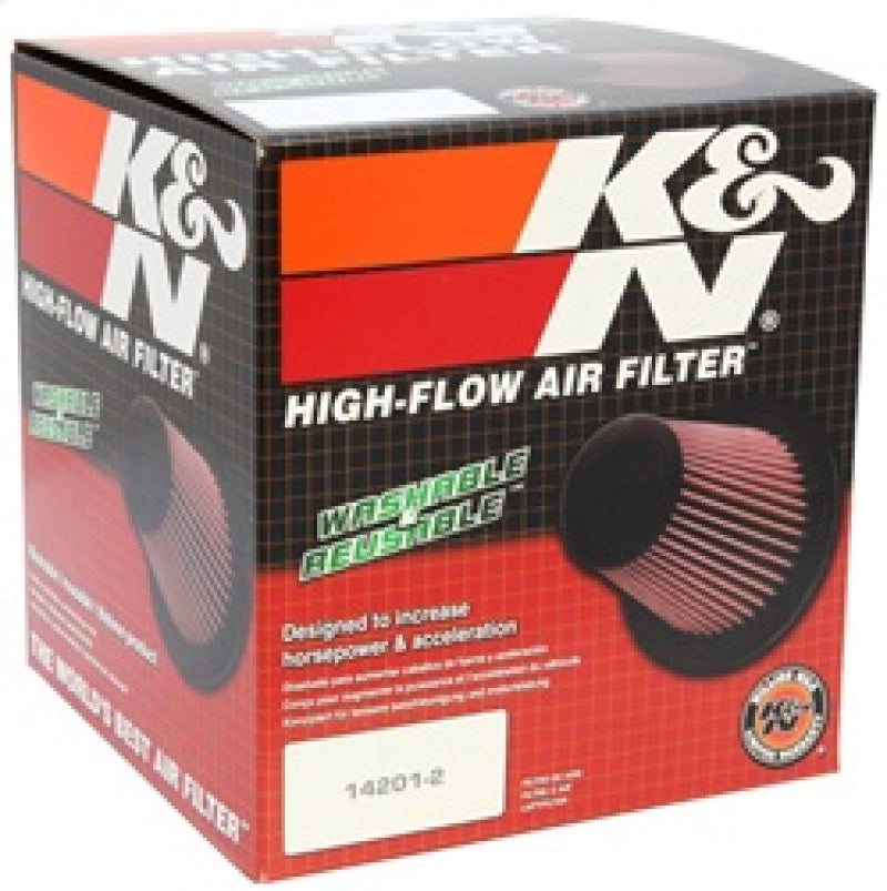 K&N Replacement Air Filter - Round 11-13 Audi A6/A6 Quattro / 12-13 A7/A7 Quattro - E-1983 for 2005-2018 Audi A6 - side view