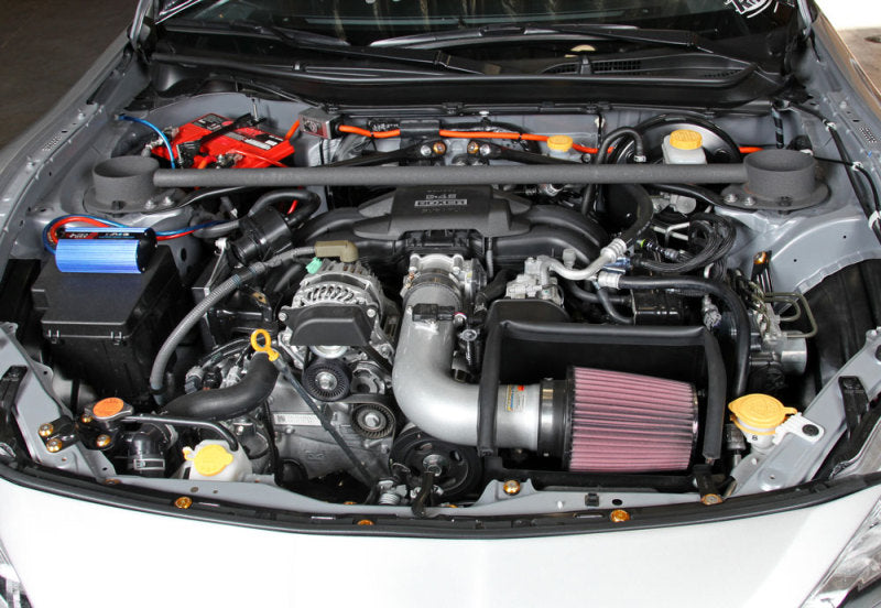 K&amp;N 13 Subaru BRZ 2.0L / 13 Scion FR-S 2.0L Silver 69 Series Typhoon Intake - 69-8619TS