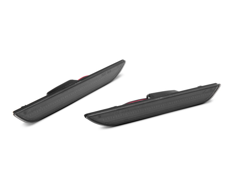 Raxiom 15-22 Ford Mustang Axial Series LED Side Marker Lights Rear (Smoked) - 404231
