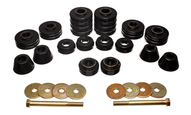 Energy Suspension Black Body Cab Mount Set for 73-80 GM C/K-10/20/30 C/K1500/2500/3500 - 3.4140G for 1970-1980 GMC C2500 - an