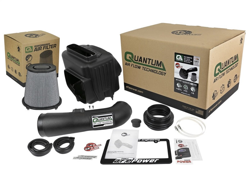 aFe Quantum Pro DRY S Cold Air Intake System 17-18 GM/Chevy Duramax V8-6.6L L5P - Dry - 53-10007D