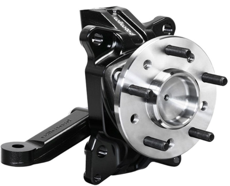 Wilwood Spindle Kit Pair w/ Hub &amp; Steering Arm 63-70 C10 Pickup 2.50in Drop - 831-14201