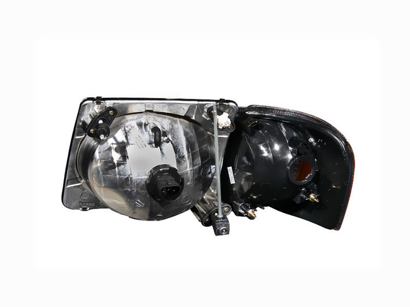 ANZO 2001-2005 Ford Explorer Crystal Headlights Black - 111041