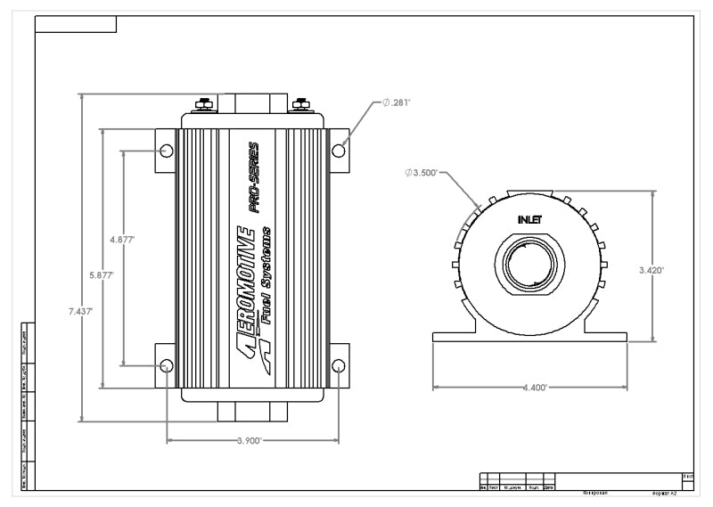 Aeromotive Pro-Series Fuel Pump - EFI or Carbureted Applications - 11102