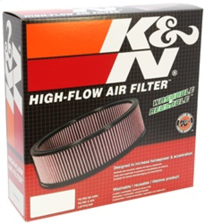 K&N Replacement Air Filter GM CARS AND TRUCKS,V6,V8,1969-92 - E-1450 for 1969-1992 Chevrolet Camaro - rear view