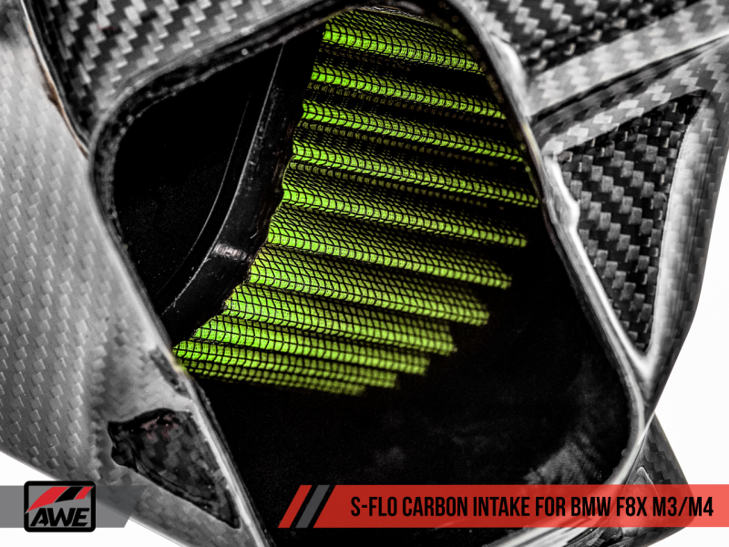 AWE Tuning BMW F8x M3/M4 S-FLO Carbon Intake - 2660-13038