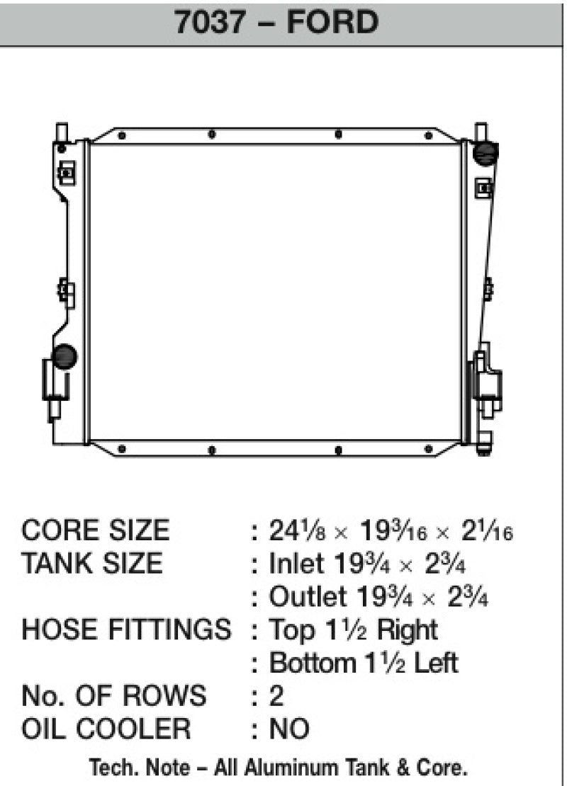 CSF 05-14 Ford Mustang Radiator - 7037
