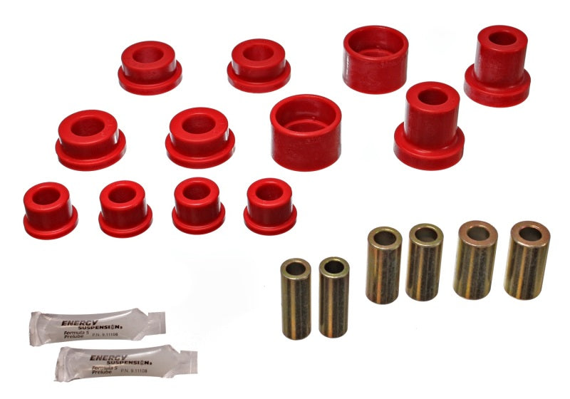 Energy Suspension 90-94 Mitsubishi Eclipse AWD Red Rear Control Arm Bushing Set - 5.3113R for 1990-1994 Eagle Talon - angle v