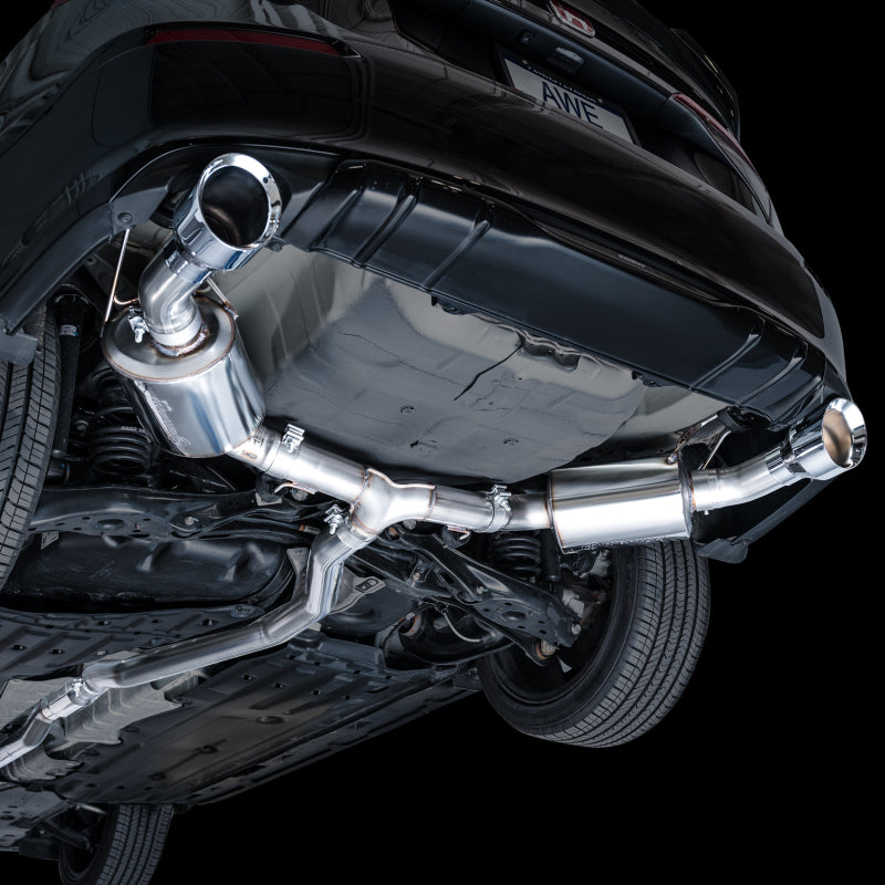 AWE Tuning 22+ Honda Civic Si/Acura Integra Touring Edition Catback Exhaust - Dual Chrome Silver Tip - 3015-32331