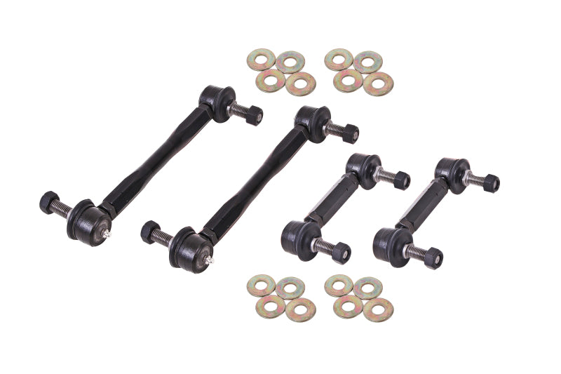 BMR 15-23 S550 Mustang Front and Rear Sway Bar End Link Kit - Black - ELK012