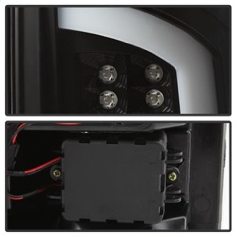 Spyder 07-09 Dodge Ram 2500/3500 V3 Light Bar LED Tail Lights - Black (ALT-YD-DRAM06V3-LBLED-BK) - 5084262