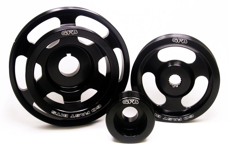 GFB 08+ WRX/STi / 09+ Forester / 03-09 LGT 3 pc Underdrive/Non-Underdrive Pulley Kit - 2014 for 2008-2014 Subaru Impreza - an