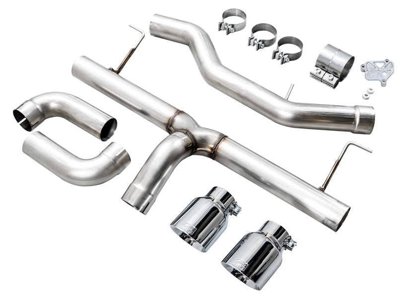 AWE 19-23 BMW 330i / 21-23 BMW 430i Base G2X Track Edition Axle Back Exhaust - Chrome Silver - 3020-32429