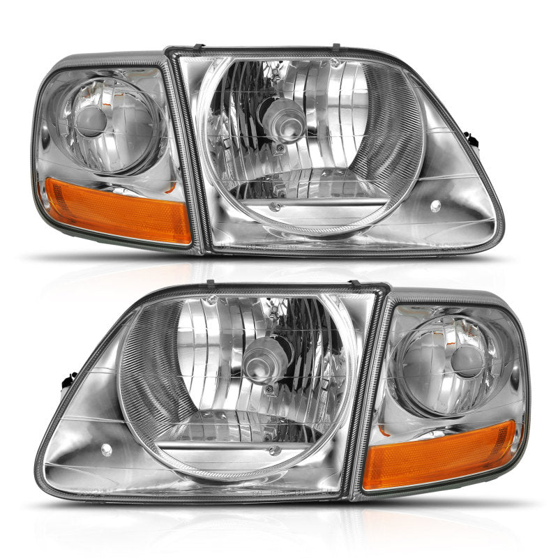 ANZO 1997-2003 Ford F-150 Crystal Headlight G2 Clear With Parking Light - 111438