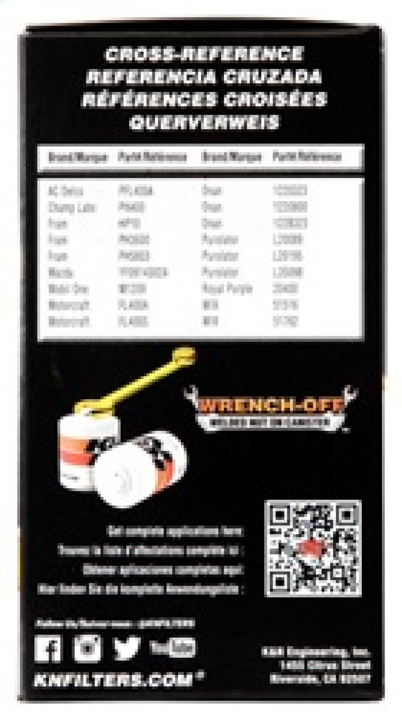 K&N 03-05 Neon SRT-4 / Lotus Elise Performance Gold Oil Filter - HP-2009