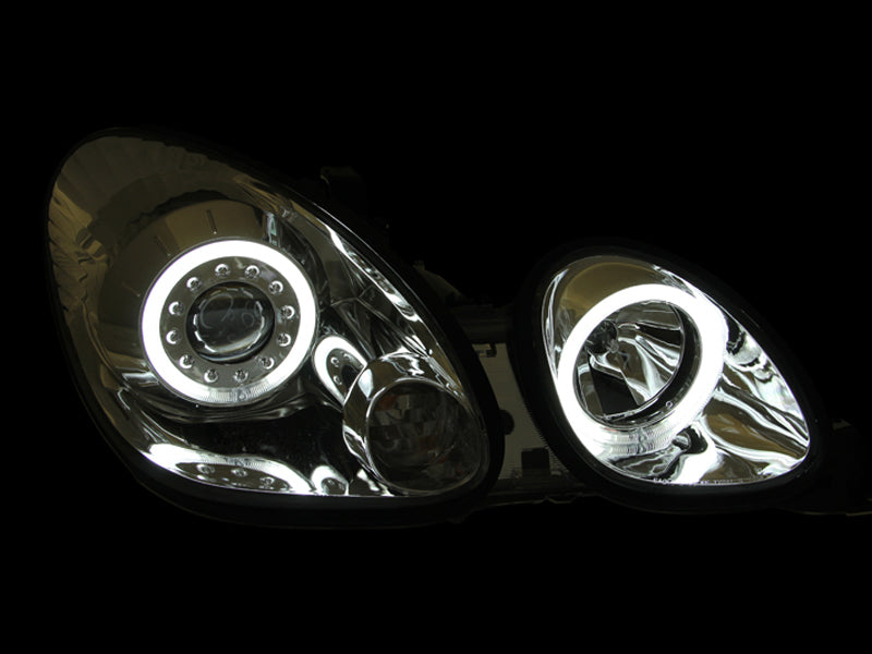 ANZO 1998-2005 Lexus Gs300 Projector Headlights w/ Halo Chrome - 121143