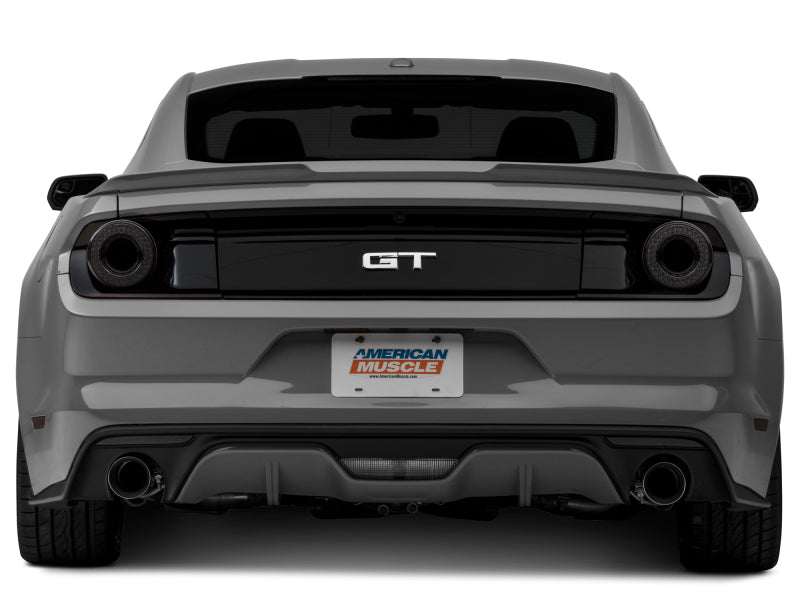Raxiom 15-22 Ford Mustang Halo LED Tail Lights - Gloss Black Housing (Smoked Lens) - 393827