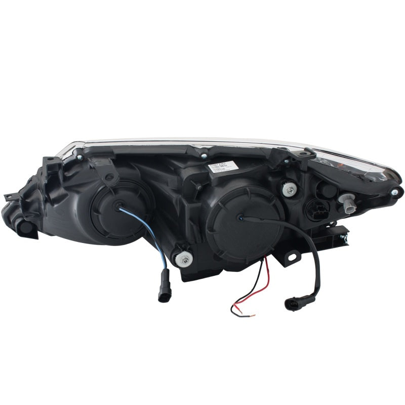 ANZO 2012-2013 Toyota Camry Projector Headlights w/ Halo Black - 121512