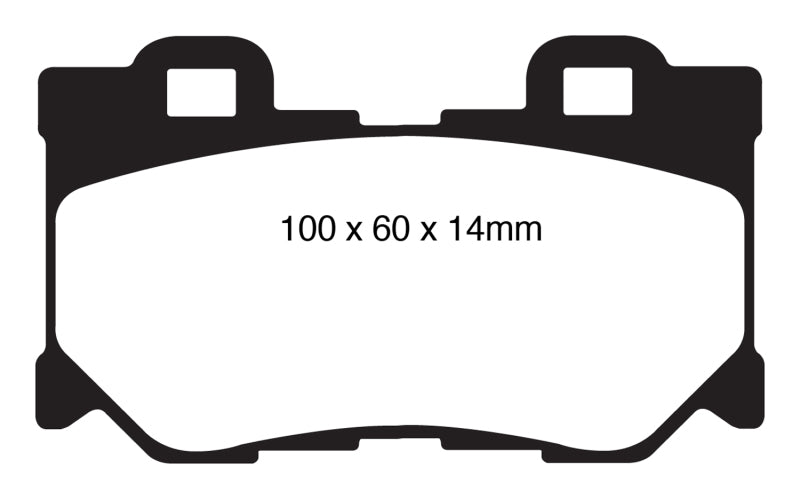 EBC 08-13 Infiniti FX50 5.0 Redstuff Rear Brake Pads - DP31824C