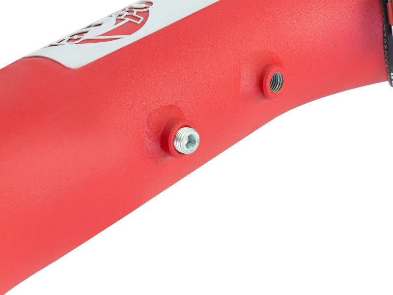 aFe BladeRunner 3in Red IC Tube Cold Side w/ Coupling &amp; Clamp Kit 2016 GM Colorado/Canyon 2.8L - 46-20269-R