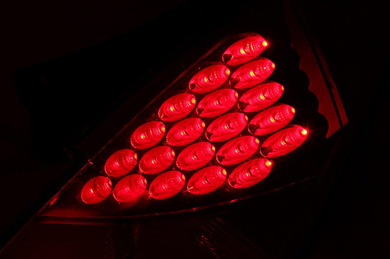 ANZO 2003-2005 Nissan 350Z LED Taillights Red - 321083