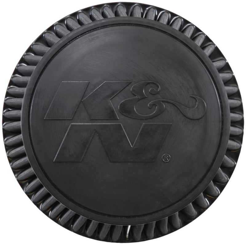 K&N Universal Rubber Filter-Round Tapered 6in Flange ID x 9in Base OD x 6.625in Top OD x 7.5in H - RU-5177HBK