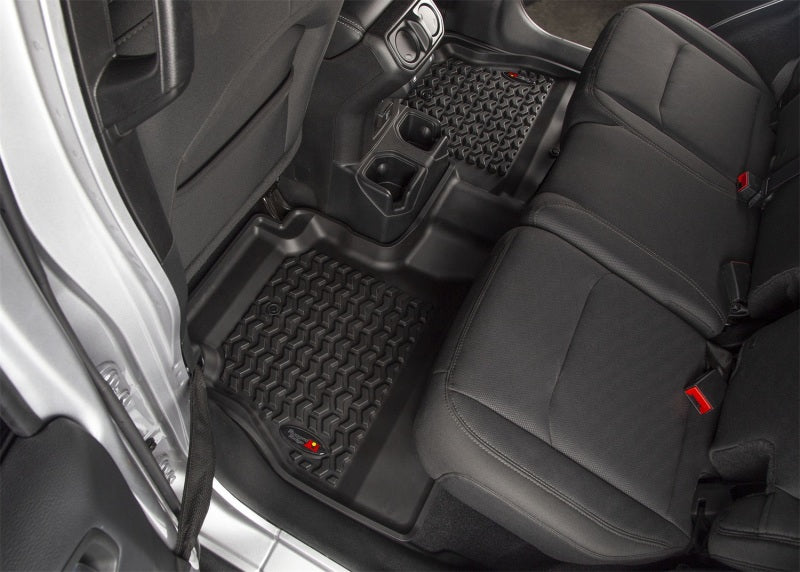 Rugged Ridge Floor Liner Front/Rear/Cargo Black 18-21 Jeep Wrangler JL 4 Dr (Excl. 4XE Models) - 12988.05 for 2018-2026 Jeep 