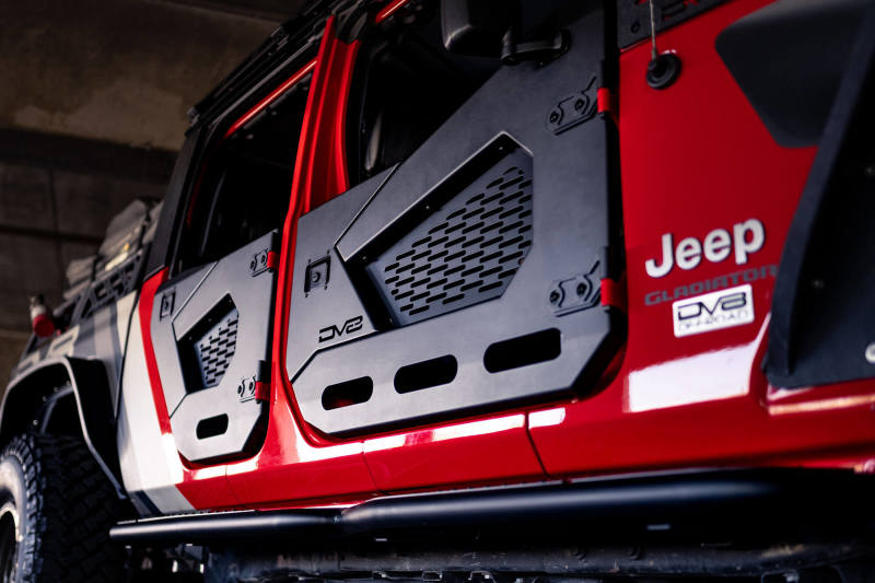 DV8 Offroad 18-25 Jeep Wrangler JL/JT Spec Series Half Doors - Front Set - HDJL-02F