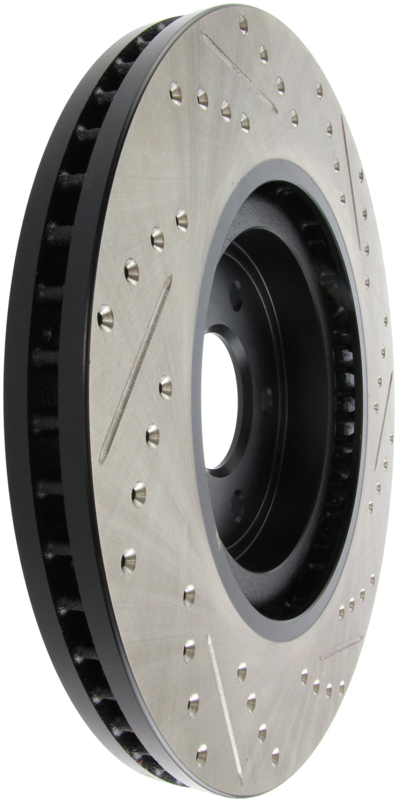 StopTech Infiniti G37 / Nissan 370Z SportStop Slotted &amp; Drilled Front Right Rotor - 127.42100R