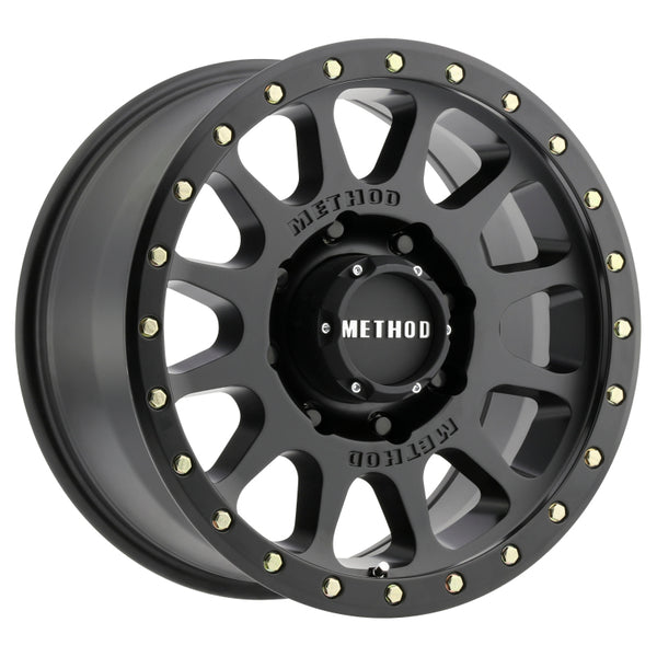 Method MR305 NV HD 17x8.5 0mm Offset 8x6.5 130.81mm CB Matte Black Wheel - MR30578580500H by Method Wheels - front view