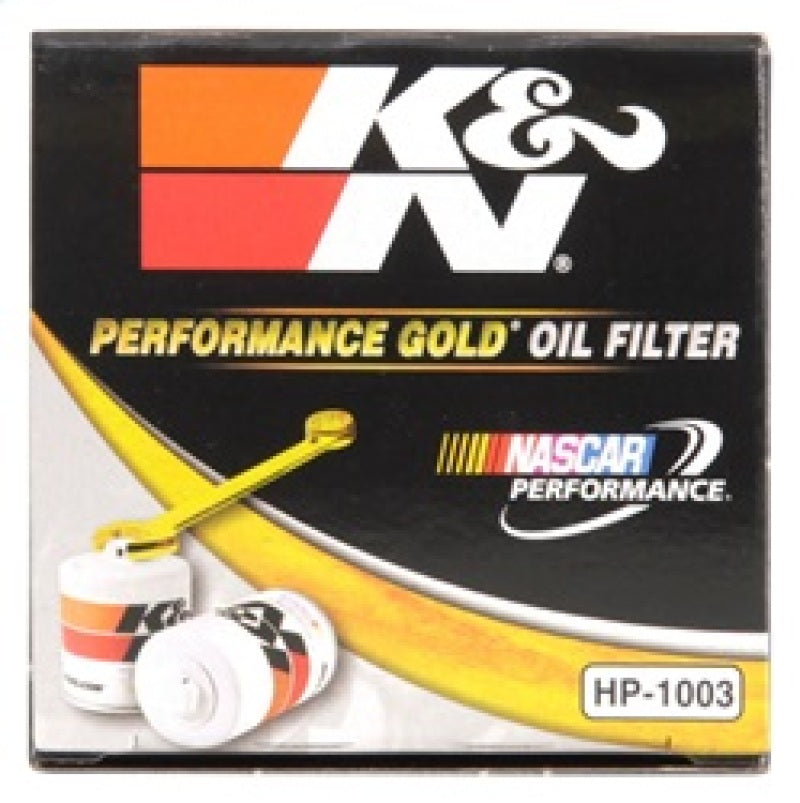 K&amp;N 03-09 Scion tC / 00-05 Celica GT/GT-S Performance Gold Oil Filter - HP-1003