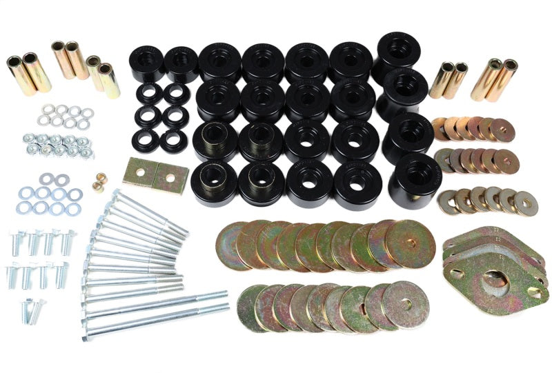 Energy Suspension 91-97 Toyota Land Cruiser FJ80 Body Mount Set w/ Hardware - Black - 8.4113G for 1991-1997 Toyota Land Cruis