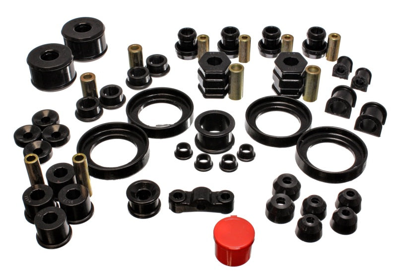 Energy Suspension 99-00 Honda Civic Si Black Hyper-Flex Master Bushing Set - 16.18109G